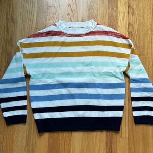 Colorful striped sweater